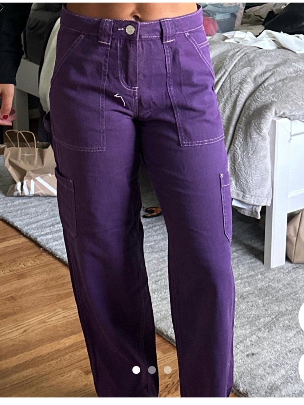 Garage Purple Denim Pants